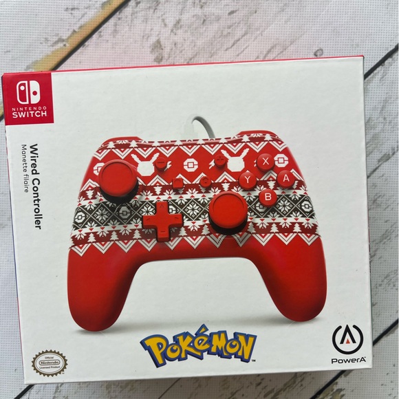 Nintendo Switch Other - PowerA Nintendo Switch Pokemon Wired Controller NEW IN BOX holiday sweater